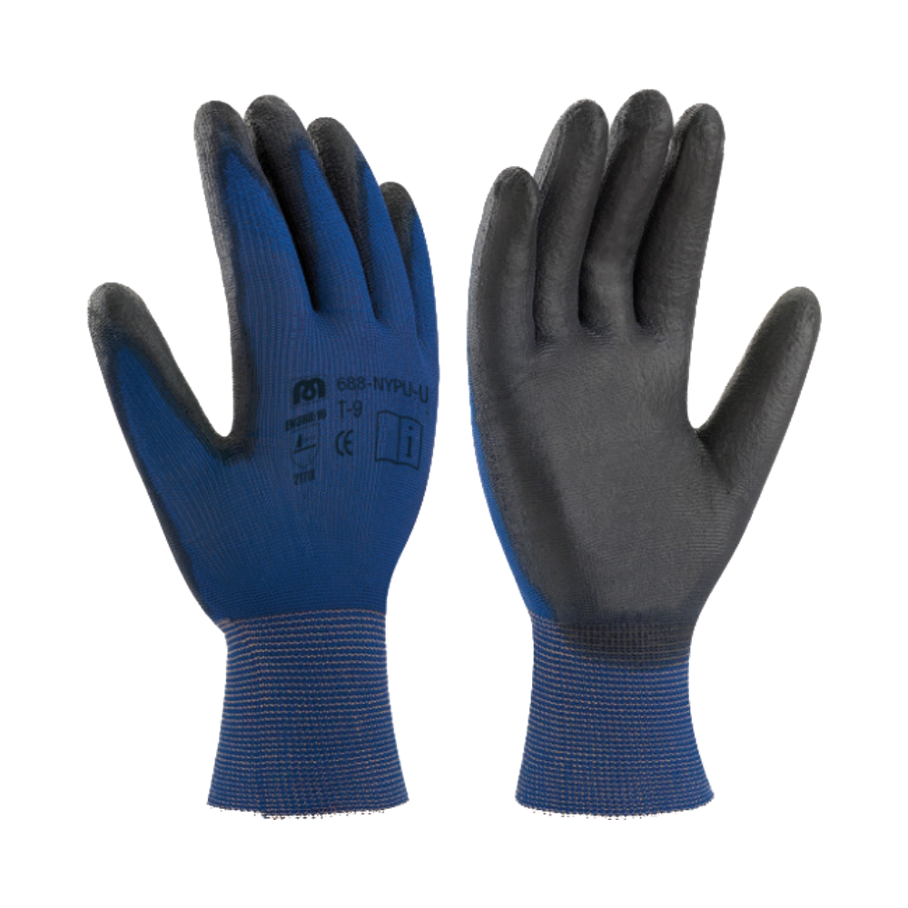 Guante de Nylon Azul Ultra-Fino Talla 8 Ref. 688NYPUUA