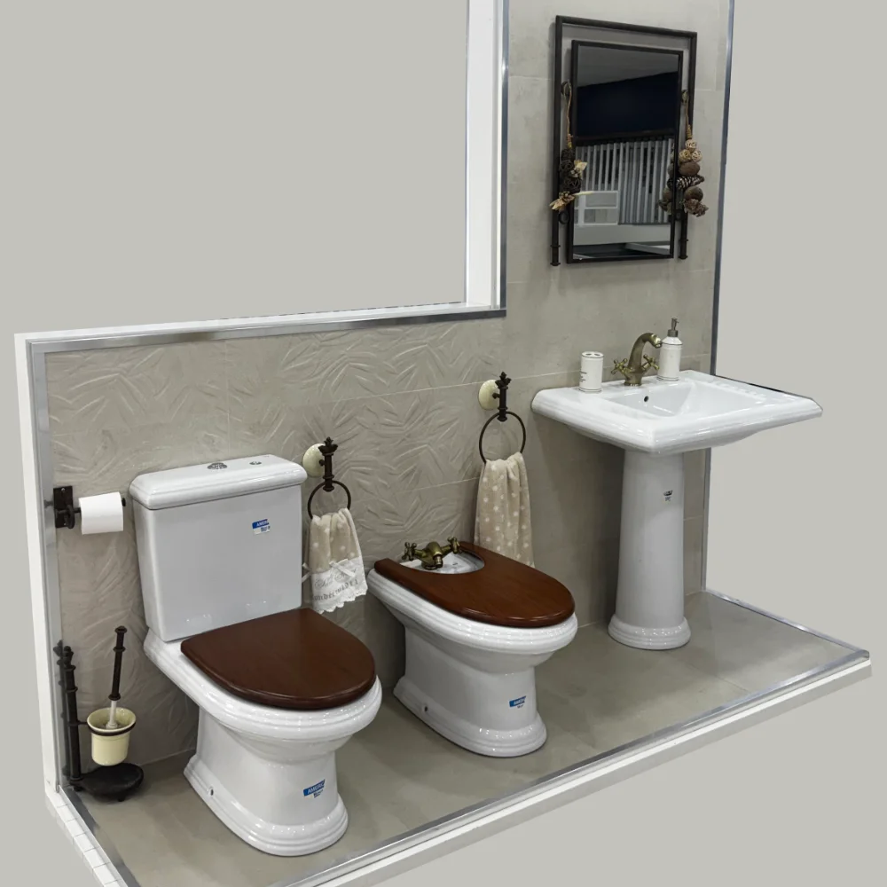 Conjunto América (Inodoro + Bide + Lavabo)