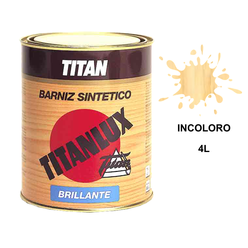 Titanlux Barniz Sintético Brillante Incoloro 4 L