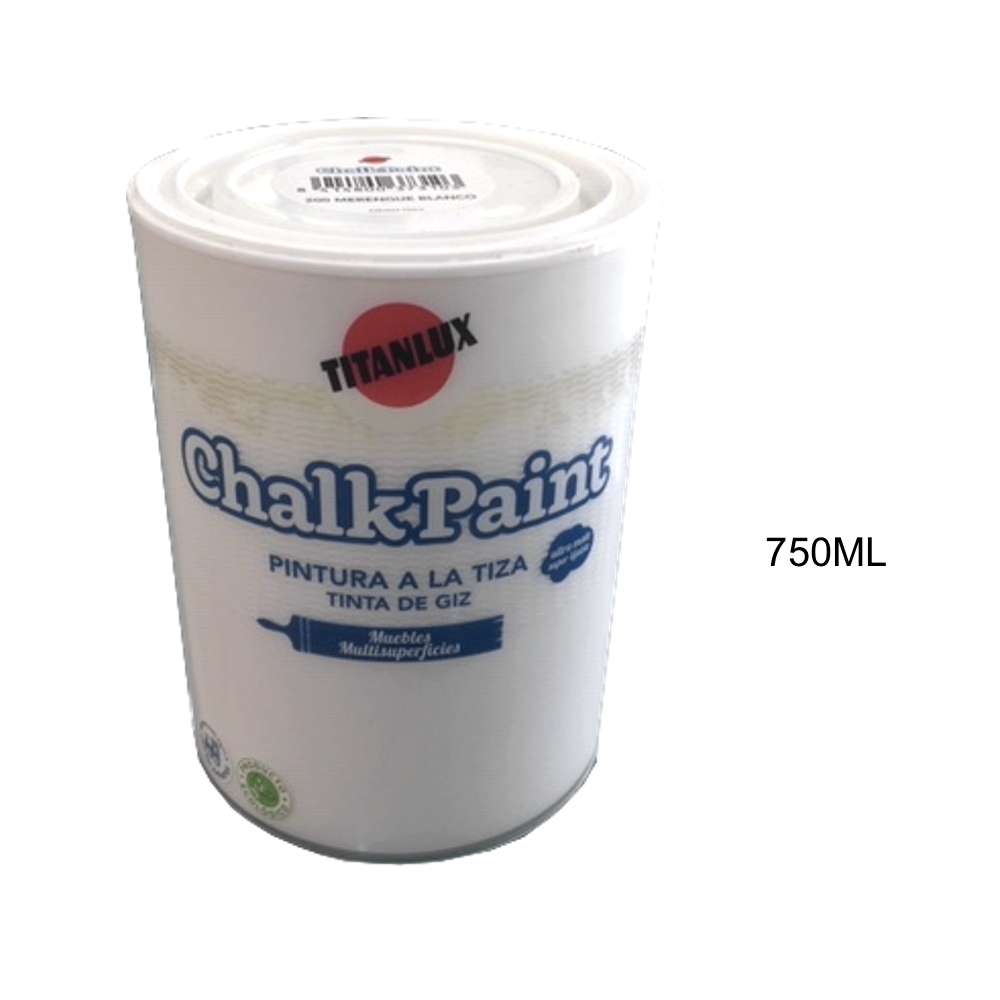 Titan Chalk Paint Merengue Blanco 0200 750 ml Ref: 09J020034