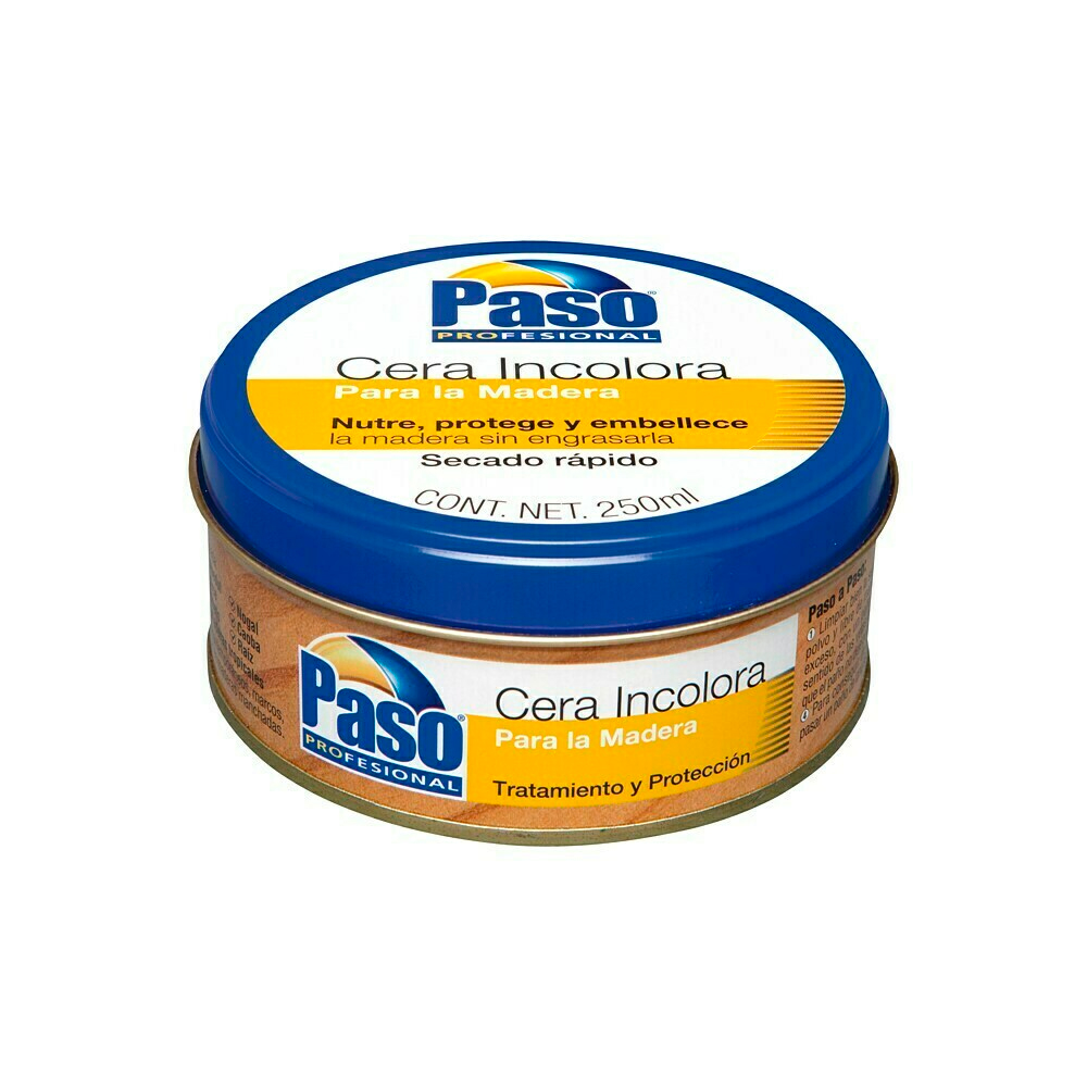 Paso Cera Incolora Madera 250 Ml Ref. 700304