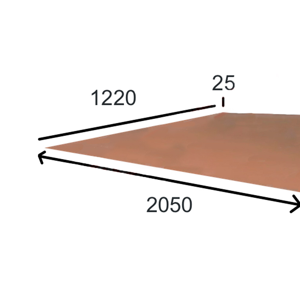 Tablero MHV 1220x2050x2,5 mm