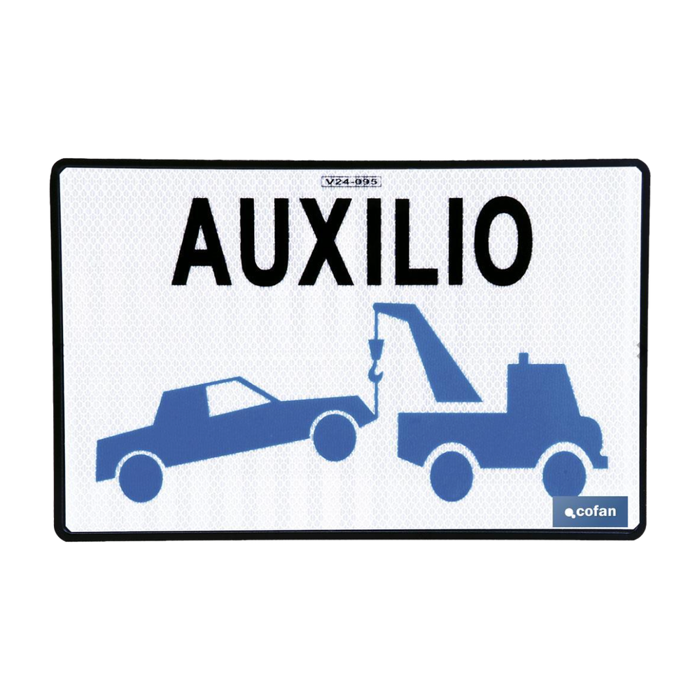 Placa V-24 Grúa de Servicio 220x340  Ref: 199 020