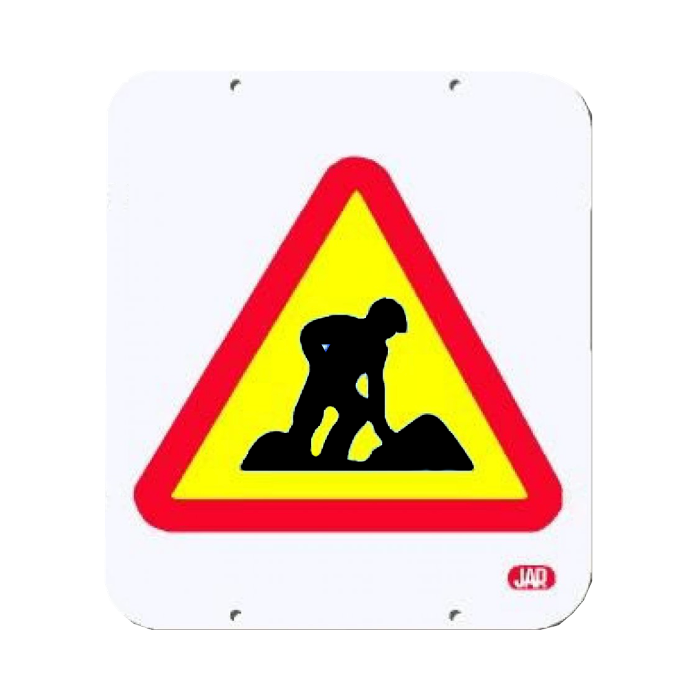 Señal metálica peligro de obras Ref: REF-005