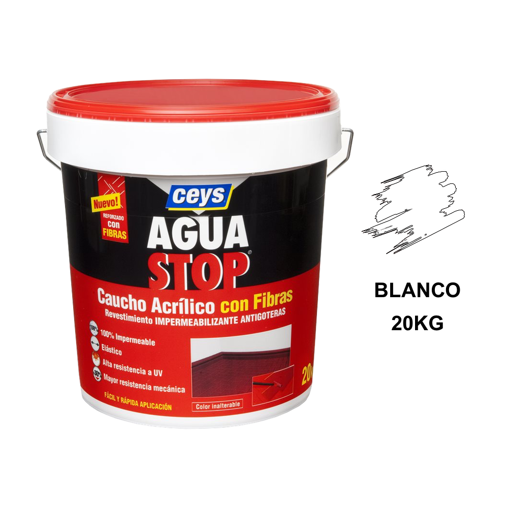 AguaStop Caucho Fibras 20 Kg