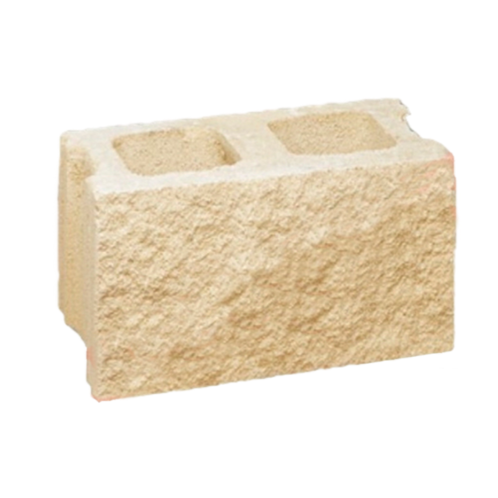 Bloque Split Rugoso Crema Hidrófugo (1 Cara Larga Rugosa)