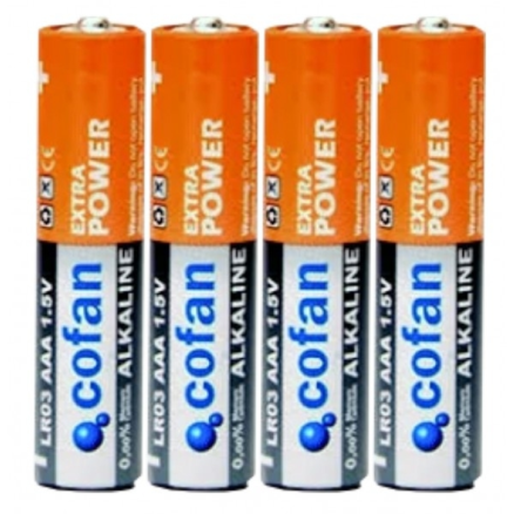 Pila alcalina LR03 AAA Cofan (4 ud)