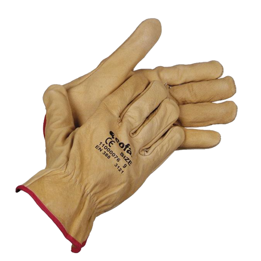 Guantes piel vacuno extra-resistente T-10  Ref: 1100 0076