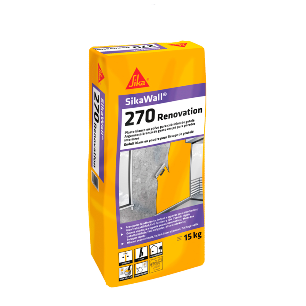 Sikawall 270 Renovación de Paramentos Interiores 15 Kg