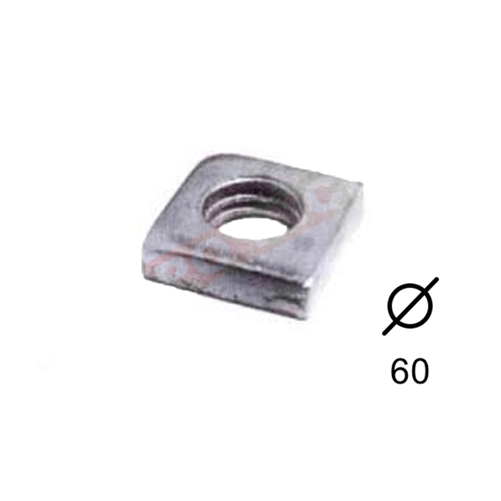 Tuerca Galvanizada Cuadrada Rosca
