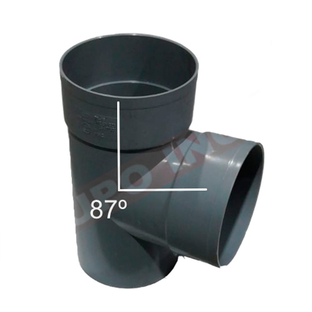 Injerto PVC Macho-Hembra 87 º