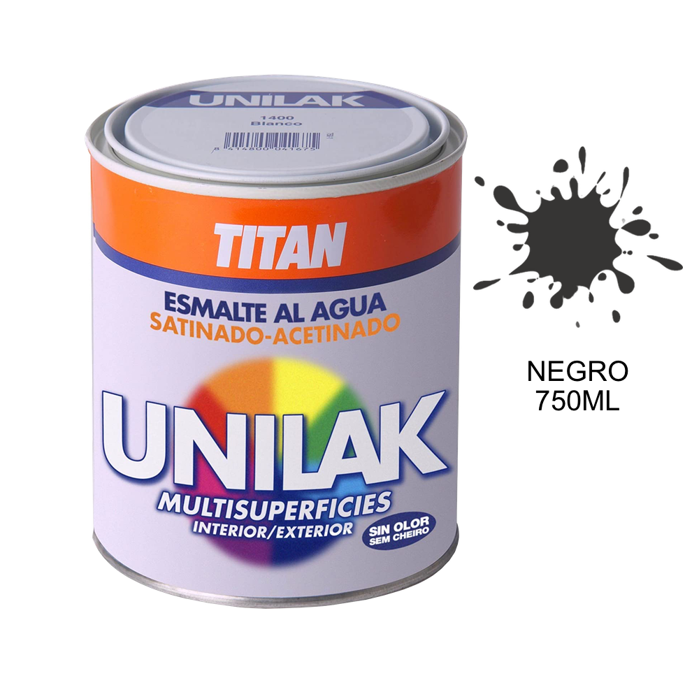 Titan Esmalte al agua Unilak Satinado 03F 750 ml