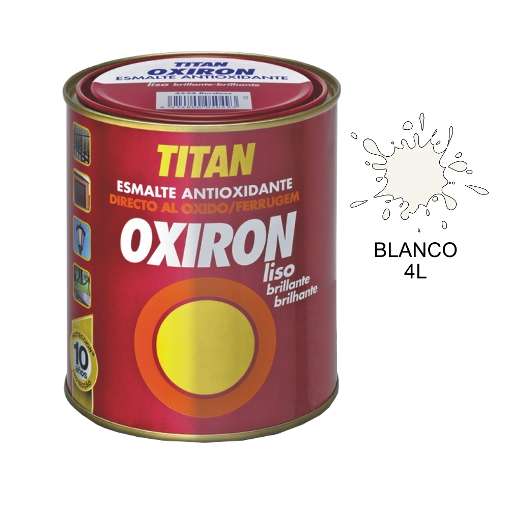 Titan Esmalte Brillante Antioxidante Oxiron Liso 02C 4 L