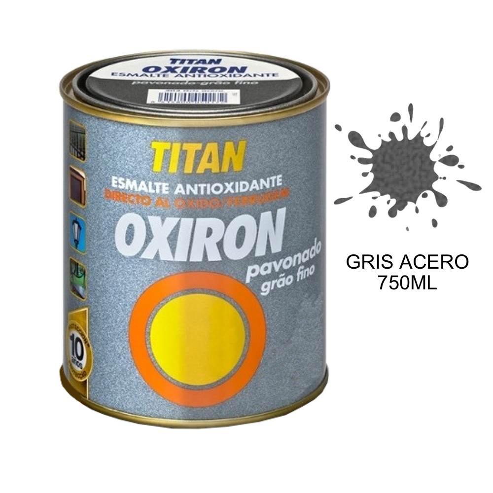 Titan Esmalte Metálico Antioxidante Oxiron Pavonado 02B 750 ml.