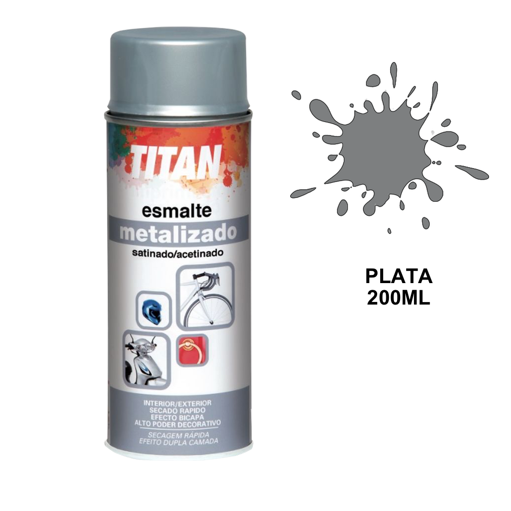 Titan Spray Esmalte Metalizado S08 200ml