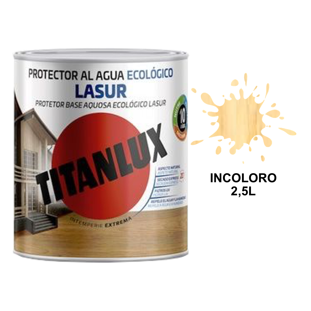 Titanlux Lasur Eco Satinado Al Agua 2,5 L