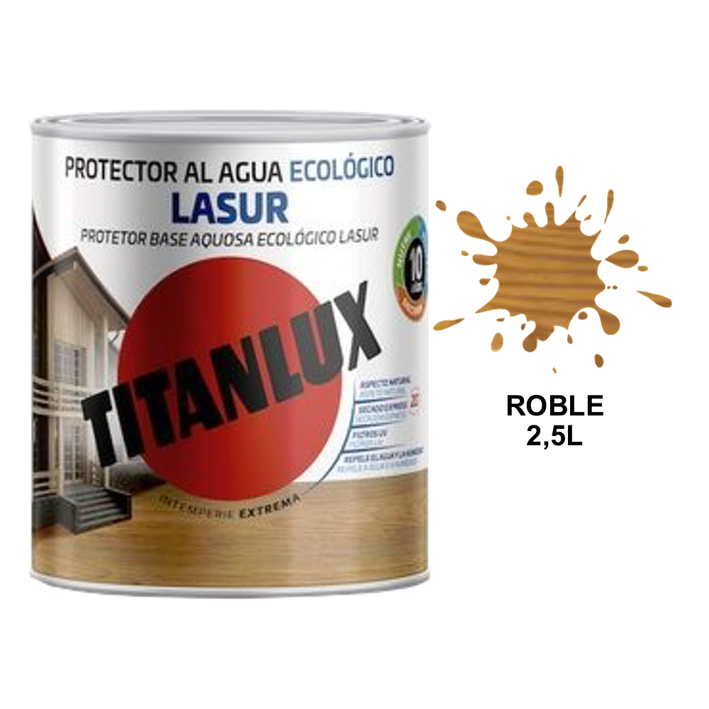 Titanlux Lasur Eco Satinado Al Agua 2,5 L