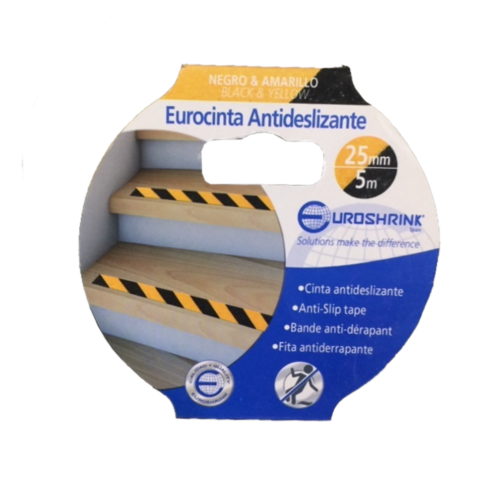 Eurocinta Antideslizante Amarilla y Negra Ref.CANE-AM