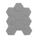 Pz Baldosa Hexagonal 27x22 Gris Ref. 9HEX
