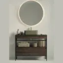 Mueble Frida Estructura o + Faldón y estante Bajo Color Nº40 + Encimera Laminada  + Lavabo 