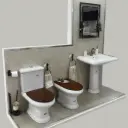 Conjunto América (Inodoro + Bide + Lavabo)