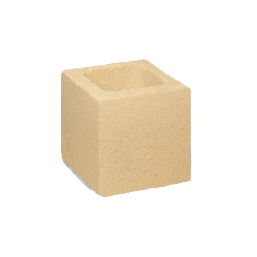 [PRE-PLO43] Medio Bloque Liso Crema