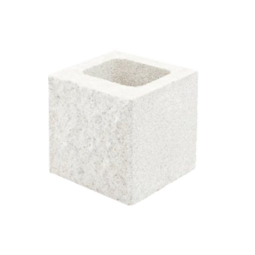 [PRE-PLO03] Medio Bloque Rugoso Blanco