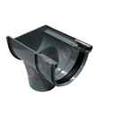 Bajada Exterior Derecha Canalón PVC Gris