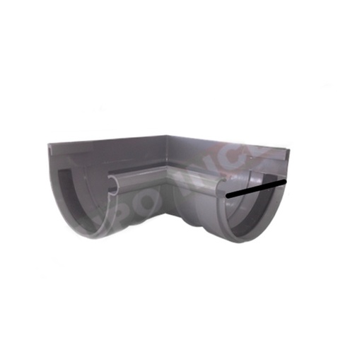 [ANGI-P25] Ángulo Interior Canalón PVC Gris