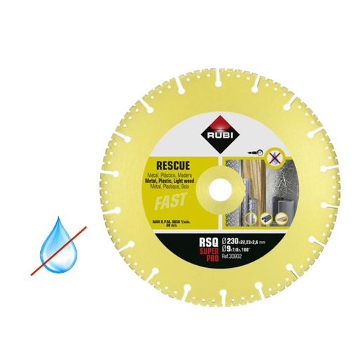 [RUB-324] Disco de Corte Rescate Mármol SHR 230 mm Ref. 30902