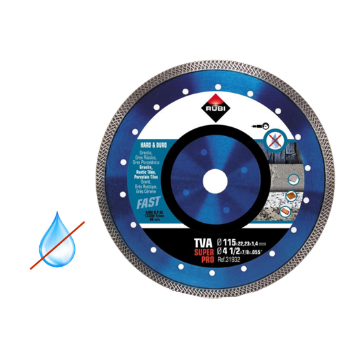 [RUB-P311] Disco de Corte para Material Duro TVA