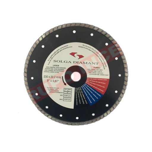 [DIS-37] Disco Turbo Banda Negra 230 mm