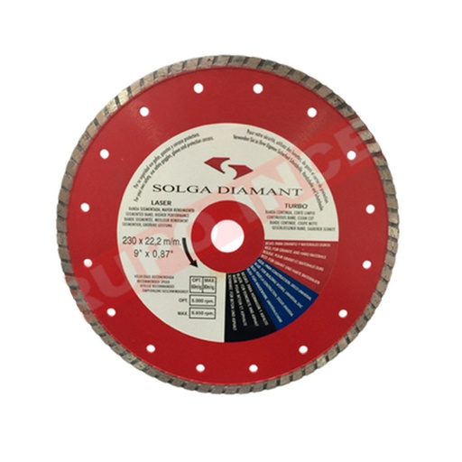[DIS-30] Disco Turbo Banda Roja 230 mm