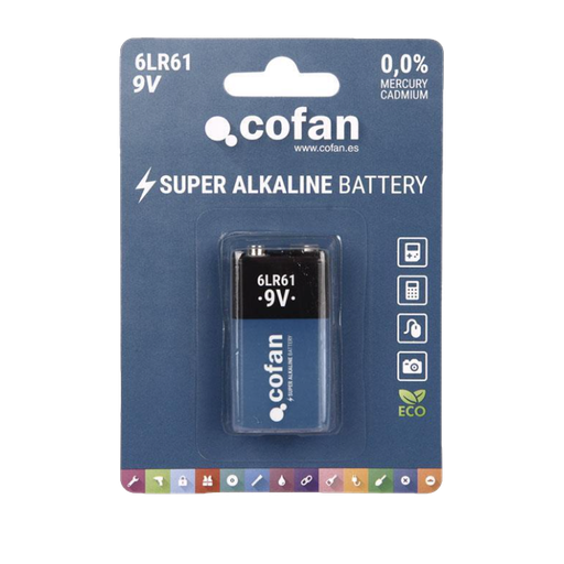 [COFAN-236] Pila alcalina Cofan 6LR61