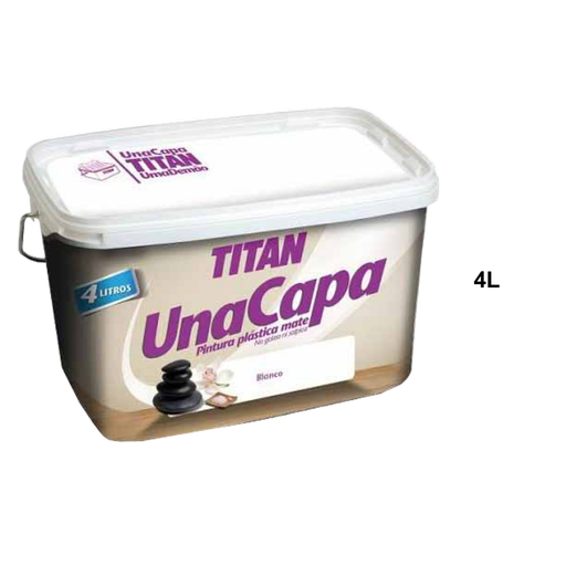 [TITAN-P112] Titan Una Capa Pintura Plástica Mate 4L