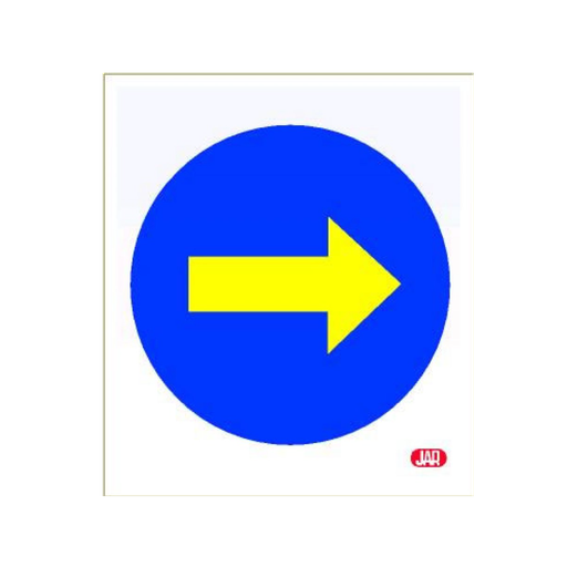 [JAR-05] Señal Bolsa de plástico dirección obligatoria derecha Ref: REF: 003