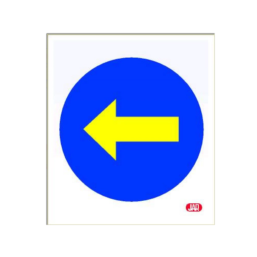 [JAR-13] Señal Bolsa de plástico dirección obligatoria izquierda Ref: REF: 021