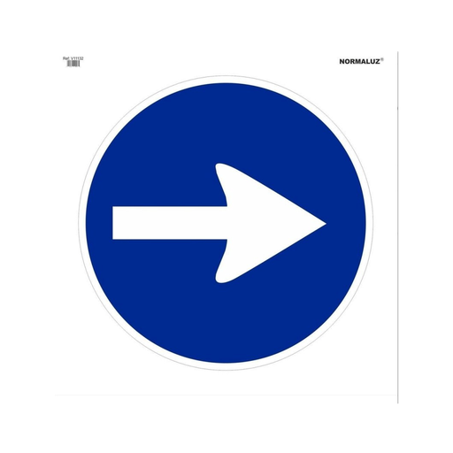 [NOR-17] Señal Bolsa Textil Sentido Obligatorio Dcha  Ref: V11132