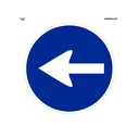 Señal Bolsa Textil Sentido Obligatorio Izq  Ref: V11133