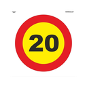 Señal Bolsa Textil Velocidad Máxima 20  Ref: V11120