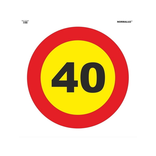 [NOR-09] Señal Bolsa Textil Velocidad Máxima 40  Ref: V11140