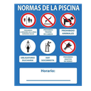 Señal PVC Piscina Hay Socorrista  Ref: RD2A068