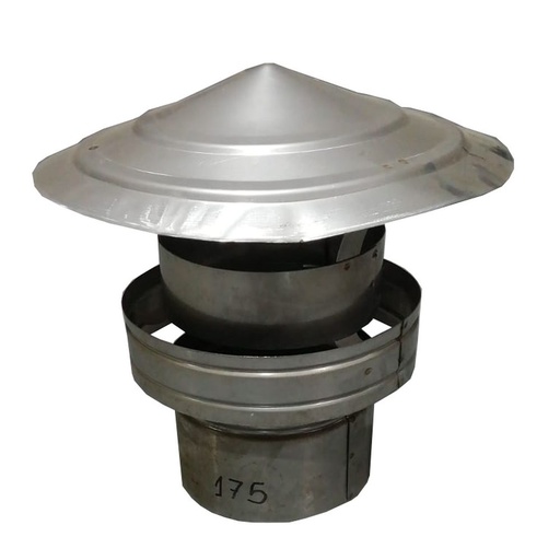 [SUM-21] Sombrerete Chino Galvanizado 175 mm