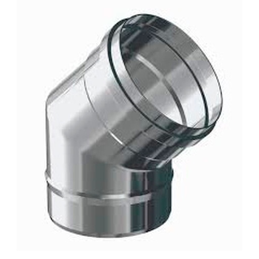 [INOX-P09] Codo Inoxidable Simple pared 45º (CI45)