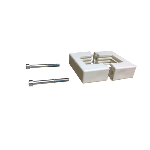 [CIERRE-23] Abrazadera Biblock Blanca 60x40