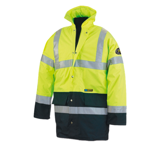 [288PFMIXYFA] Parka alta visibilidad amarillo/azul marino Ref. 288PFMIXYFA