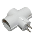Adaptador schuko 3 vias (16A-250V) Ref: 51001032
