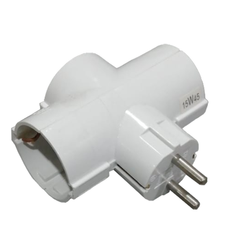 [COFAN-204] Adaptador schuko 3 vias (16A-250V) Ref: 51001032