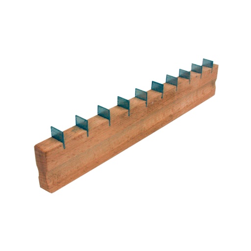[MD-015] Carril Nº 4 Dentado 225x12x38 mm Ref.SZ-01304