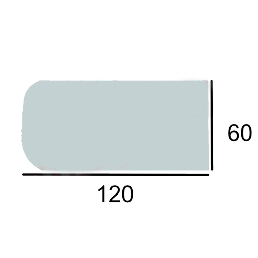 [MD-121] Cuchilla Inox 2 Curvas 120x60 mm Ref.SZ-01282